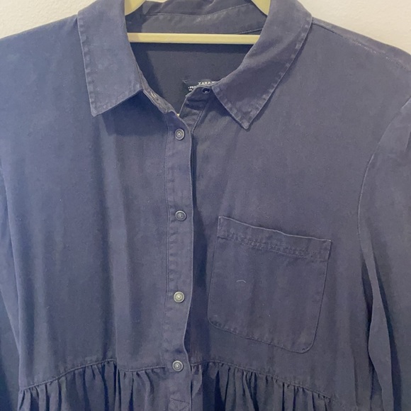 Zara high low babydoll top - Picture 2 of 4